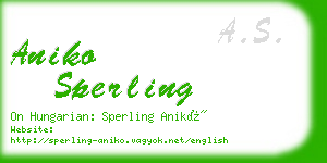 aniko sperling business card